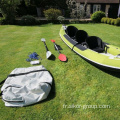 Sports nautiques en gros personnalisés de haute qualité Kayak de kayak de kayak en plastique 3 plasmagers pour trois personnes